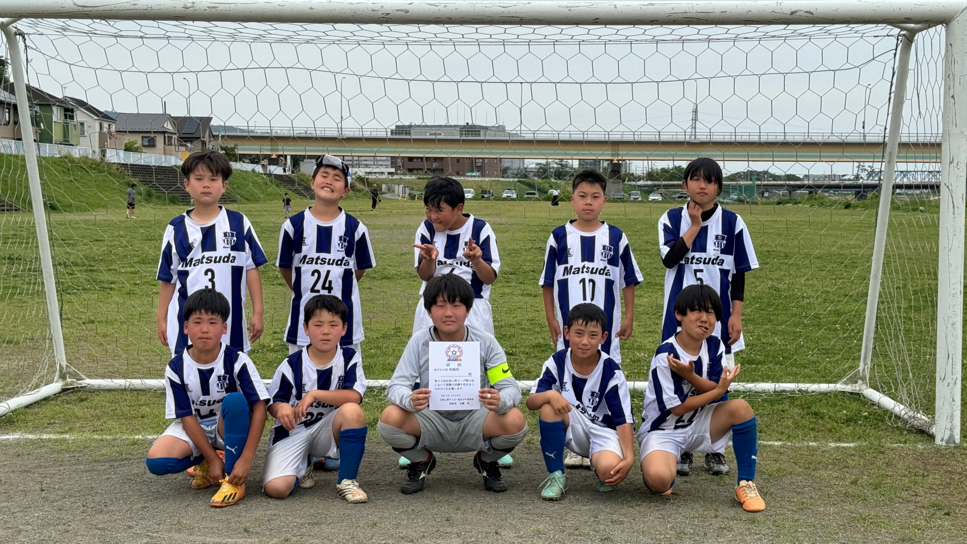 練習中の子どもたち